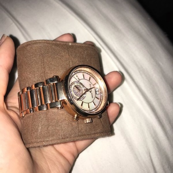 MK watch rose gold
